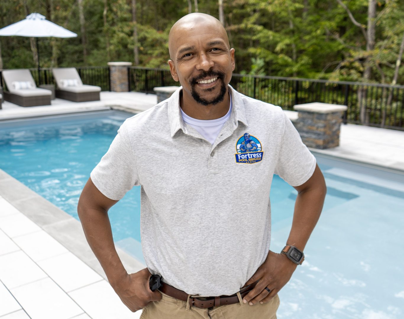 Detailed pool inspection in Ashland, VA by Fortress Pool Service