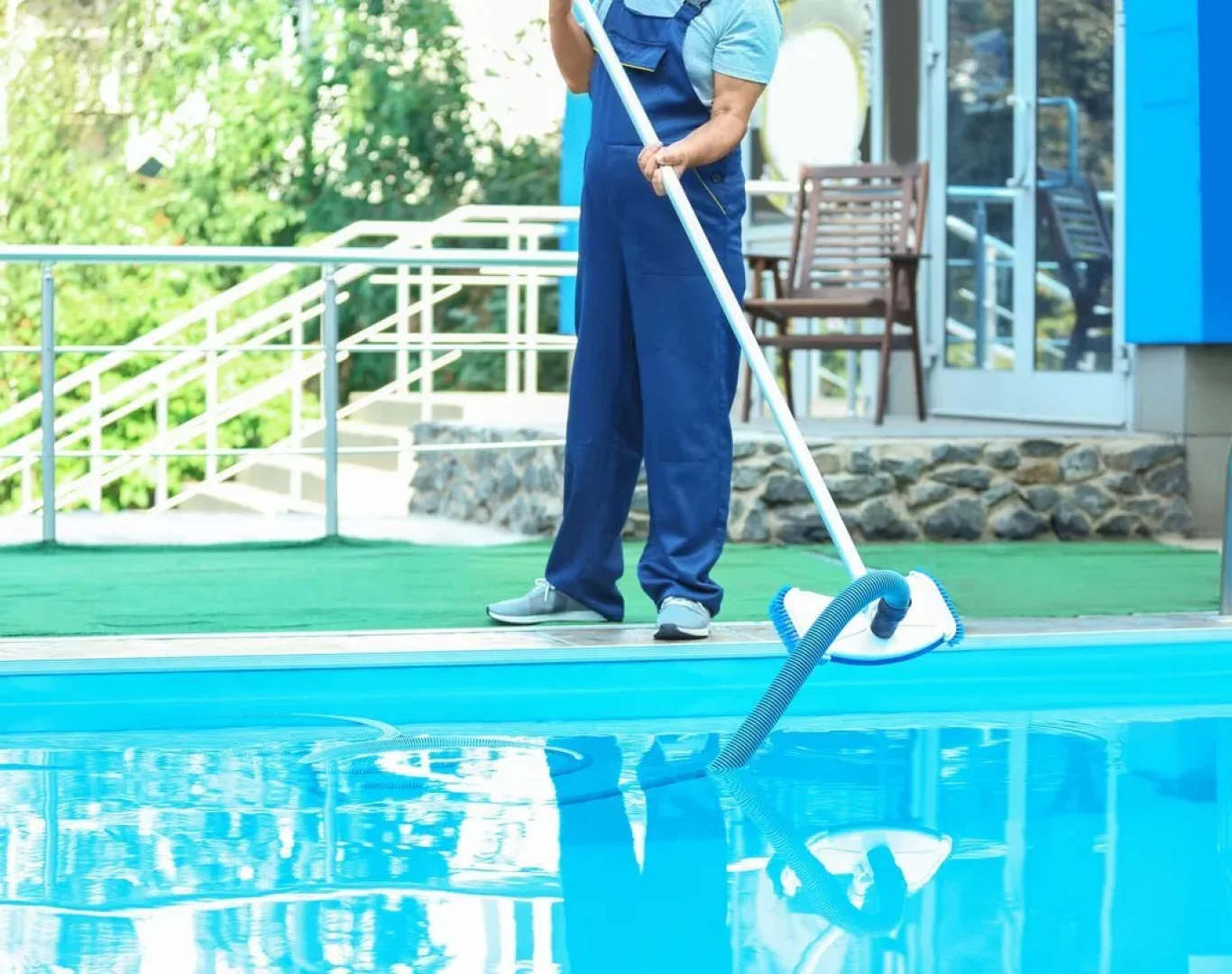 Reliable pool cleaning services near me in Richmond, VA, by Fortress Pool Service.